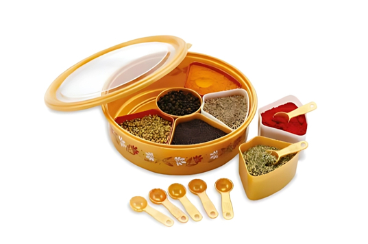 Masala Dabba Plastic Rubber Lock
