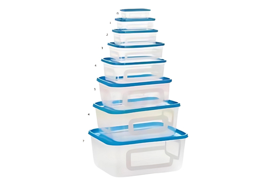 Dabba Rectangle-8 Pcs Set